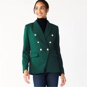 Nine West green textured blazer jacket - 1X - NWT